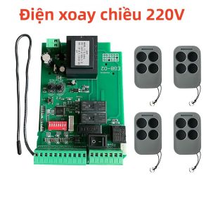 Bảng Điều Khiển Mở Cửa Trượt Điện Đa Năng AC110/220V Động Cơ Cửa Tự Động Bảng Mạch PCB Với Mã Điều Khiển Từ Xa