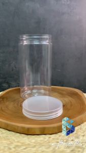 ( ISI 20 pcs ) Toples Silinder Plastik 1000 ml - Toples Kue Kering - Toples Lebaran