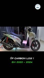 Ốp bảo vệ Carbon Xe SH 125 / 150 / 160 đời 2020 2021 2022 2023 2024 - Hàng Loại 1 - Chất lượng - Vân carbon sáng đẹp nhựa dày dặn