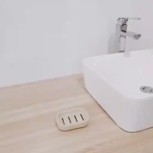 Double Layer Soap Holder with Cover Bathroom Plastic Drain Soap Box Household Sponge Storage Tray  ﻿