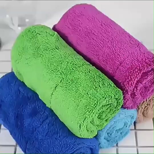Thickened Microfiber Cloth/Coral Feece Absorbent Towel/Rag/Tuala Microfiber/Coral Feece/Penyerap Kain