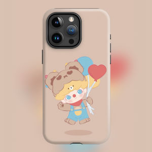 Romantic Balloon Anti-Fall Cute Cartoon Blind Box POP Peripheral DIMOO Toy iPhone 15 pro Max Apple Phone Case 14 Shockproof Cover 13 Personality