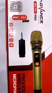 Advance MIC-101 PRO Profesional Microphone Wireless Bisa Dicharger Frekuensi UHF - ADVANCE Profesional Original Microphone Wireless Advance MIC-101PRO/101 microfon wireless amplifier bluetooth/ Bisa Dicharger Karaoke - Mic Tanpa Kabel ~TFA