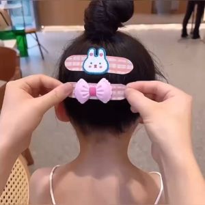 Kids Girl Velcro Headband Stick / Girl Bangs Sticker / 儿童刘海魔术贴