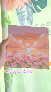 Estation - Lukisan Kanvas 20x20CM DIY Digital Painting Kit