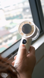 Dreepor Mini Portable Rechargeable Electric Turbo Fans with LED Digital Display Strong Wind Low Noise for Student Office Commuter