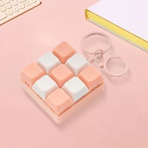 Bandai | Fidget Decompression 9 Keyboard Key Toy For Adults Antistress Toys Boys Girls Anti Stress Finger Keyboard Games Keychain