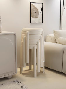 SAMEDREAM | Luxurious Sturdy Stackable Home Round Stool