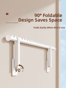 WEILAISHI | Wall-Mounted Invisible Folding Telescopic Clothes Drying Rack