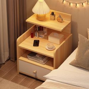 Modern Minimalist Nightstand Small Size Bedroom Renting Simple Storage Bedside Shelf Home Use Storage Rack Mobile Phone Data Cable