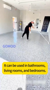 GOMOO Epoxy Flooring Paint Self Leveling Floor Paint Waterproof Wear Resistant Epoxy Floor Coating for Rough Cement Concrete Floor Indoor Outdoor