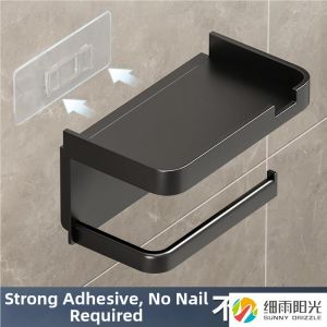 No-Drilling Wall Mount Tissue Paper Holder