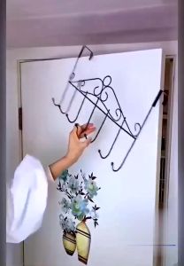 F&F:ERRET door hanging rack/hook/penyangkut baju/gantung baju/besi gantung baju/rak baju/cloth rack