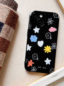 Adorable Cloud Flower Soft Shell Case for   15Promax/14Pro Compatible with  13/12 TPU Material Ins Style