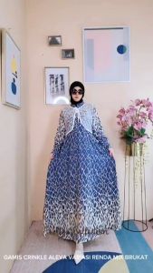 GAMIS CRINGKLE VARIASI MIX RENDA BURKAT