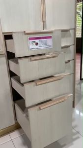 รางลิ้นชักรับใต้ แบบซ่อน ระบบราง Soft close การปิดที่นุ่มนวล