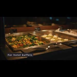 BINLU Premium Stainless Steel Buffet Tray with Lid Food Pan Set Heavy Duty Catering Container Steam Table Pan Restaurant Grade Fast Shipping