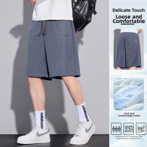 Cooling Loose Fit Straight Leg Shorts 2026 New Summer Thin Male