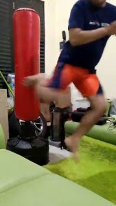 BG SPORT Samsak Tinju Berdiri Freestanding Punching Bag Boxing Muay Thai Red Black BX026 BX027 BX028