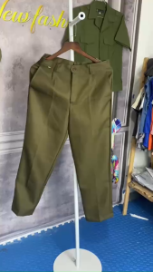 Quần Dạ nam trung tuổi màu cỏ úa quần dài nam đủ size 40-85kg chất vải dạ