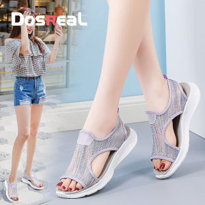 Dosreal dép giày đế xốp đế dày thường ngày cho Nữ Mới Dép Dép xăng đan đế bệt cho mùa hè nữ hàn quốc cho ngoài trời Nữ Dép xăng đan đi biển