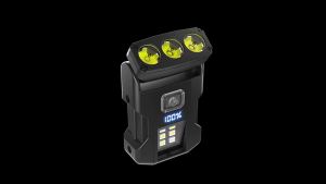 ESMARTER | USB Rechargeable Magnetic Working Light 7 Modes Fishing Torch Portable Mini LED Flashlights EDC Flashlight with Battery Display