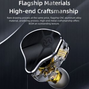 CCZ BC04 2Pin In-Ear Monitor Headphones 20-20KHz for Singers Musicians Gaming Wired Earbuds High Sensitivity Sound pro Earpieces