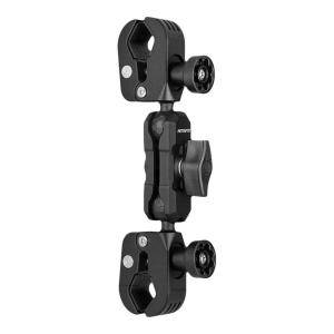 Motowolf | Multifunction Dual Head Strong Grip Motorbike Mount for Action Camera