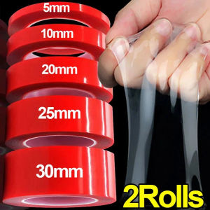 Dizoey 2/1Rolls Nano Double Sided Tape Extra Strong Non-marking Adhesive Tapes Household High Viscosity Tapes DIY Crafts Fixed Stickers