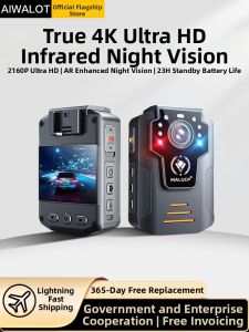 AIWALOT | 4K Night Vision WiFi Enabled Professional Chest-Mounted Body Camera