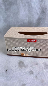 ASVITA Tempat Tisu Rotan Persegi Panjang Rectangular Minimalis Tissue Box TB 082