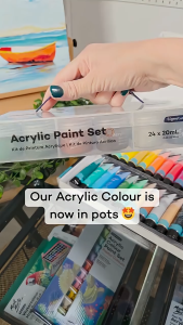 Mont Marte Signature Mini Acrylic Paint Pot Set -24 Colours in a Carry Case