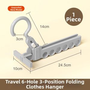 bicoy | Foldable Portable Travel衣架 Anti-Slip Clothes Hanger