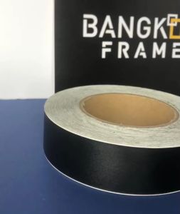 Bangkokframe-เทปกรอบรูป-เทปพีวีซี-เทปPVC-สีดำ-ขนาดตั้งแต่ 1 - 4.5 นิ้ว-เทปติดขอบข้าง-อุปกรณ์เพื่องานกรอบรูป-เทปกรอบลอย
