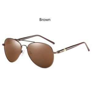 Fashion Pilot Sunglasses For Men Women Pilot Driving Fishing Metal Sun Glasses Luxury Brand Designer Eyewear