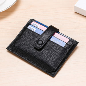 Royal Bagger Card Clip Holder Wallet For Women Girls Genuine Cow Leather Fashion Clutch Bag Passport Bag Card Clip 8293