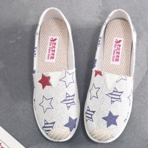 JIFANPAUL | Breathable Soft Sole Easy-on Flat Canvas Shoes