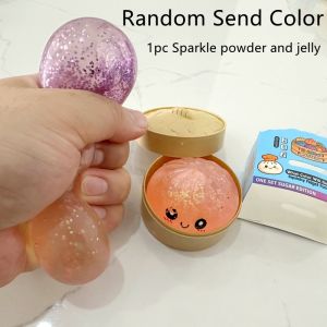 Bandai | 1 Pc My Stery Squishy Steameo Bun Squishy Dumpling 5.5cm Soft Squeezing Relieve Stress Simulation Figures Model Gift Toy