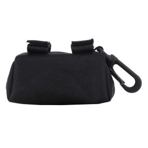 Portable Dog Poop Bag Dispenser Waterproof Oxford Fabric Auto Lock Zipper Biodegradable HDPE Hands Free Holder for Jogging Hikin