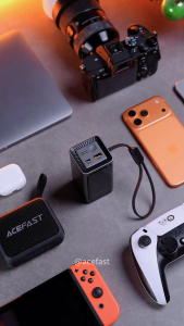 [CCC Power Bank] Acefast M33 Power Bank 20000mAh PD 100W Fast Charging with Built-In USB-C Cable