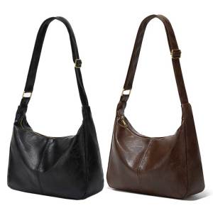 Crossbody Bag for Women with Interior Pockets Messenger Bag PU Leather Adjustable Strap Zipper for Travel Work