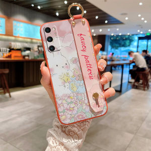 Honor V30 pro Soft Silicone Phone Case Protective Cover Anti-fall Full Lens Strap Womens Style Crossbody Hanging Rope Strap