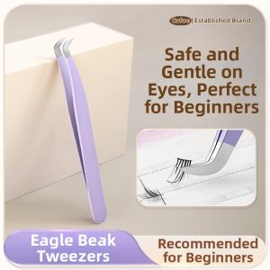 Cofoe | Gold Feather Professional Eyelash Extension Tweezers