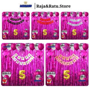 Paket Set Pesta Ulang Tahun Dekorasi Happy Birthday Anak-anak Cowok Dan Cewek Dekorasi Ultah Simple