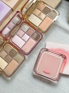 PinkBear Nine-Color Eyeshadow Palette Matte Finish Highlighter Seven Colors New Model PicBear Eye Makeup Comprehensive Disk