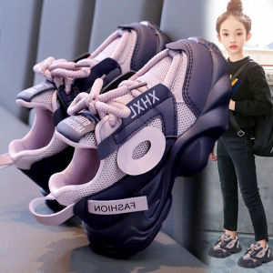 Girls Sports Shoes Spring Autumn 2025 New Style Primary School Grade One Girl Dad Shoes Kolumbus Anti-Slip Wear-Resistant Rubber Sole