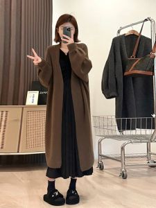 SENWA | Áo Cardigan Len Mới Mùa Đông Thu Phong Cách Hàn Quốc Thanh Lịch