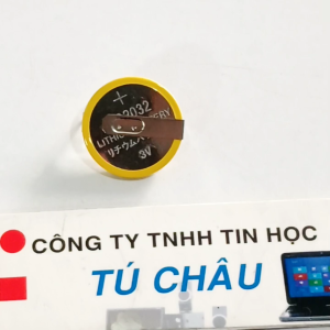 Pin 3V - 2032 CR2032 ECR2032 5004LC / Có 2 RÂU hàn dây (Pin Cmos 2032)