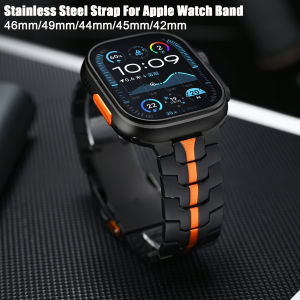 Metal Strap For Apple Watch Band 46mm 49mm 44 45mm Luxury Stainless Steel Business Band Correa For IWatch Series Ultra 3 11 10 9