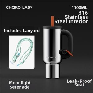 CHAKOLAB | Jumbo Insulated Tumbler with Straw Stainless Steel